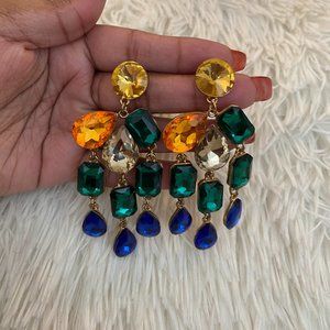 Multi-color Hanging Earrings